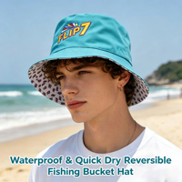 Topi Bucket Surf Custom dengan Tali Serut, Motif Afrika Mewah, Topi Bucket untuk Pria