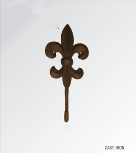 Ferme Métal artisanat Fonte Tulipe <span class=keywords><strong>Fleur</strong></span> <span class=keywords><strong>de</strong></span> lis Style Français Floral Mur Crochet Rustique Brun double crochets restauré Victorien - Product Image 4