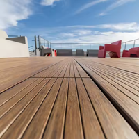 Plancher en bambou extérieur facile à installer pour décor de parc de terrasse de cour