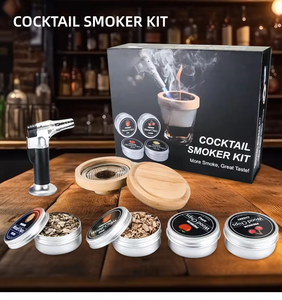 Kit de ahumador de cóctel con antorcha de madera superior de madera, accesorios para caja de regalo para fumar whisky - Product Image 6