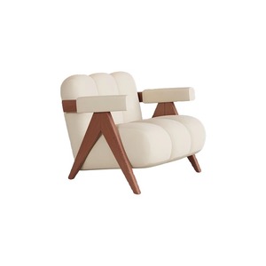 Sillón Sofá Individual de Diseño de Alta Gama en Madera Maciza Estilo Antiguo para Hogar Oficina Bar Balcón Sala de Estar Recepción y Área de Descanso - Product Image 6