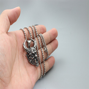 Collar con Colgante de Demonio Infernal, Acero Inoxidable, Forma de Rostro, Joyería de Moda, Regalo para Hombres y Mujeres - Product Image 2