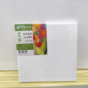 Piccola tela 20*20 legno 280g cotone tela allungata pittura a olio cornice forniture artistiche pittura su tela vuota - Product Image 1