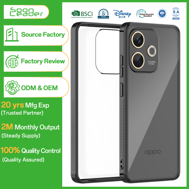 Oppo A5X Soft Matte TPU Frame Clear PC Back Shockproof Mobile Phone Case Opp Bag Packaging Coque Fundas
