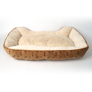 2023 nuevo diseñador lindo hueso pata impresión suave antideslizante impermeable inferior perro gato sofá cama camas para mascotas - Product Image 3
