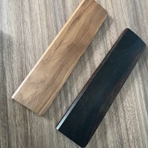 HOYE CRAFTS Bandeja de teclado de madera de 60 teclas Tablero de reposamuñecas de madera Reposamanos de 11,8 pulgadas