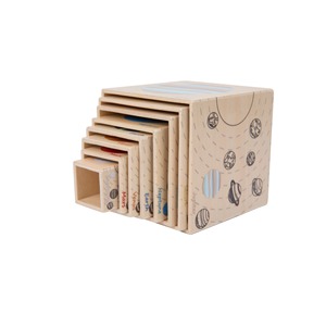 Montessori ไม้บล็อกตัวต่อ8ดาวเคราะห์เรียงซ้อนสำหรับเด็กอายุ<span class=keywords><strong>3</strong></span> + ของเล่นวิทยาศาสตร์เพื่อการศึกษาก่อนวัยเรียน - Product Image 6