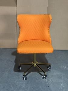 Black Quilted <b>Salon</b> Chair Adjustable Rolling <b>Stool</b> Metal Base Pedicure Technician Seat for Spa Nail Studio - Product Image 6