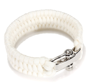 Pulsera de Paracord, Pulsera de Supervivencia para Senderismo, Camping y Escalada, con Grillete de Acero Inoxidable, Paracord de 7 Hilos - Product Image 4