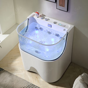 Yüksek kaliteli Pet köpek kedi bakım tamamen elektrikli masaj küveti yeni akrilik Pet küvet SPA duş - Product Image 2