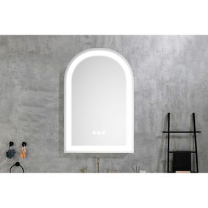 DB LED Lighted <b>Bathroom</b> Wall Mounted <b>Mirror</b> 20*30 <b>Oval</b> Framed Modern High Lumen Anti-Fog Separately Control Dimmer Function - Product Image 5