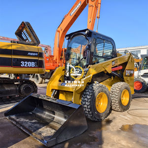 Cargadora de Dirección Deslizante Caterpillar CAT246D Japonesa de Segunda Mano de Alta Calidad, Tracción 4x4, Potencia de 57KW, Motor de 1 Tonelada, Caja de Cambios - Product Image 5