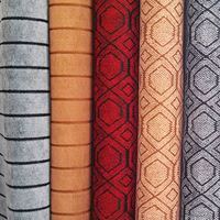 Polyester simple double couleur jacquard non tissé tapis perforé à l'aiguille