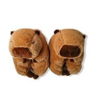 Mignon best-seller en ligne célébrité Capibara maison animal pantoufles chaudes
