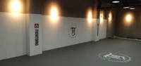 Logo kustom Bjj bantalan dinding Panel olahraga gulat seni bela diri basket aman lembut busa Gym bantalan dinding untuk perlindungan