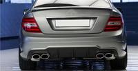 Diffuseur de pare-chocs arrière compatible avec Mercedes Benz W204 C63 C180 C200 C250 C300 C350 2012-2014