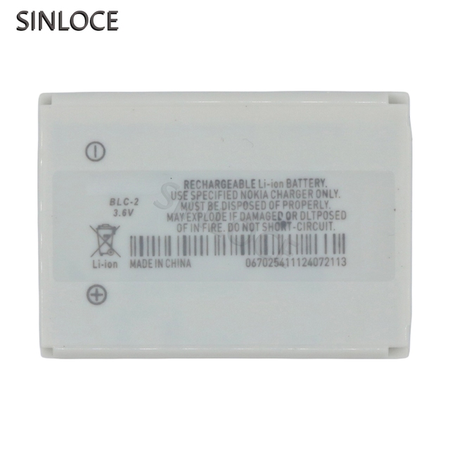SINLOCE Wholesale High Quality Production Mobile Cell Phone Battery Factory for Nokia 3310 3330 3350 3530 6650 6800/BLC-2