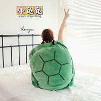 Peluche géante en forme de coquille de tortue, coussin décoratif amusant, jouet fantaisie, cosplay anime.