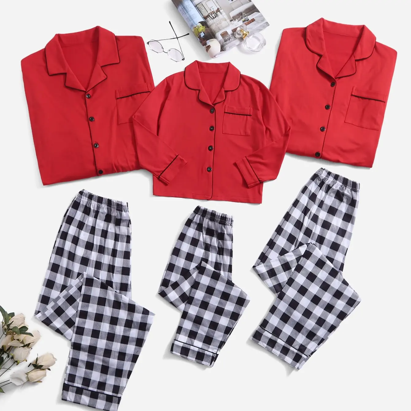 2023 Designer Custom Kerst Pyjama Familie Bijpassende Pyjama Nachtkleding Sets Bijpassende Familie Kleding