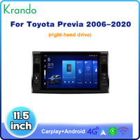 Autoradio DUDU Android 13.0, système multimédia automobile 11,5 pouces pour Toyota Previa Estima 2006-2020, conduite à droite, navigation, CarPlay, YouTube