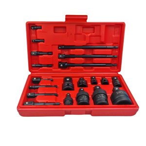 20 buah CR-MO 360 derajat putar sendi buku jari udara soket goyang alat tangan adaptor 1/2 inci kunci soket putar pneumatik - Product Image 6