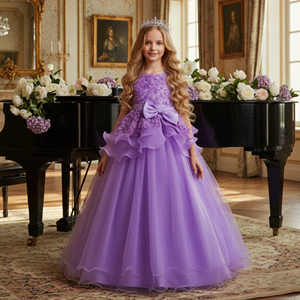 <span class=keywords><strong>Robe</strong></span> de Mariée de Demoiselle d'Honneur Style Occidental, <span class=keywords><strong>Robe</strong></span> de Soirée Enfant Étagée, <span class=keywords><strong>Robe</strong></span> de Princesse Rose pour Fille de 15 Ans - Product Image 2