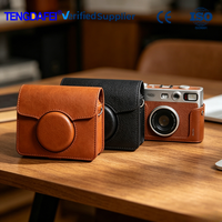 Sac photo léger et souple pour Instax Mini EVO, étui de protection antichoc en cuir PU avec sangle, idéal pour les voyages