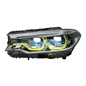 Fari SJC Auto per BMW Serie 5 G30 G38 2018-2020, Luci Diurne Gialle e Bianche Modificate, Fari M5 con Fascio Alto e Basso, Ricambi Auto - Product Image 3