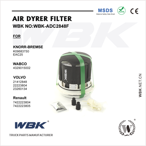Kits de filtro de secador de aire, sistema de frenado, estilo WABC y estilo Knut 22223804 para Volv, 12 años, proveedor OEM - Product Image 3