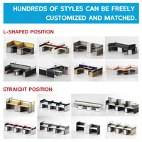 Mobilier de bureau modulaire moderne Table de bureau poste de travail cloison de bureau