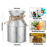 Dekorasi Gaya Farmhouse untuk Meja Pernikahan, Logam Galvanis Rustic untuk Bunga, Centerpiece Farmhouse, Dekorasi Pernikahan Ulang Tahun