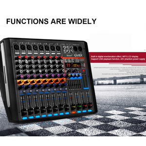 Mezclador de Audio Profesional de 8 Canales YAIKA GM8X, Amplificador de Potencia de 550W*2 para Actuaciones en Escenarios de Bodas - Product Image 3