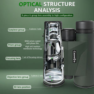 장거리 레이저 거리측정기 쌍안경 10*42 ED IP67 방수 HD 쌍안경 야외 스포츠 관람 및 현장 관찰용 - Product Image 5