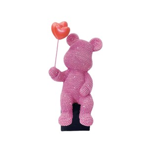 Nouvelle figurine en résine époxy en forme d'ours ballon, art populaire sculpté, pour salon, entrée, cave à vin, vacances - Product Image 5