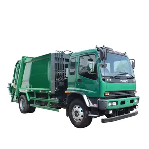 कचरा इकट्ठा करने के लिए इसुजु एफवीआर 14सीबीएम 15सीबीएम कॉम्पेक्टर कचरा ट्रक 14एम3 15एम3 संपीड़न कचरा ट्रक
