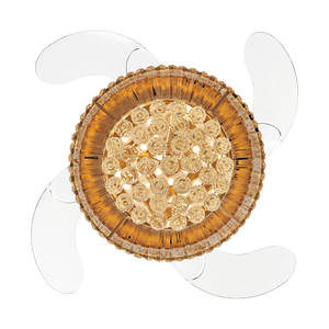 <span class=keywords><strong>Prix</strong></span> de gros 110-240V Ventilateur de plafond décoratif de luxe moderne avec lames cachées Lampes en cristal - Product Image 4