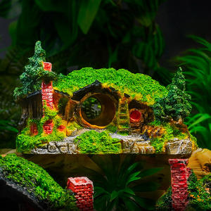 <span class=keywords><strong>Aquarium</strong></span> Landschapsdecoratie Gras Huis Hars Simulatie <span class=keywords><strong>Aquarium</strong></span> Handwerk Ornamenten Ultrastil 3D Verpakt in doos - Product Image 3