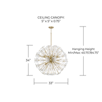 Lustre moderne de luxe, grand luminaire suspendu au plafond, cadre en laiton avec pétales en verre, pour salon, décoration de la maison