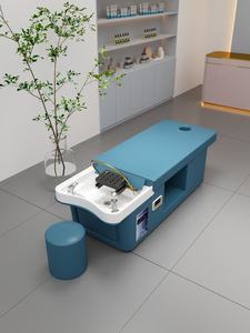 Bac à shampoing personnalisé pour salon de coiffure, en céramique, portable, avec fauteuil de lavage, lit de spa pour la tête et machine à vapeur pour moxibustion - Product Image 6