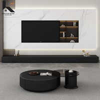 Ensemble élégant de meuble TV et table basse, meubles modernes de luxe pour la maison et l'hôtel