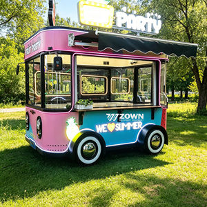 Customizable Colors Food Cart for Party Events & Outdoor Entertainment Food Cart Beer Cocktail Mobile Bar Cart - Product Image 1