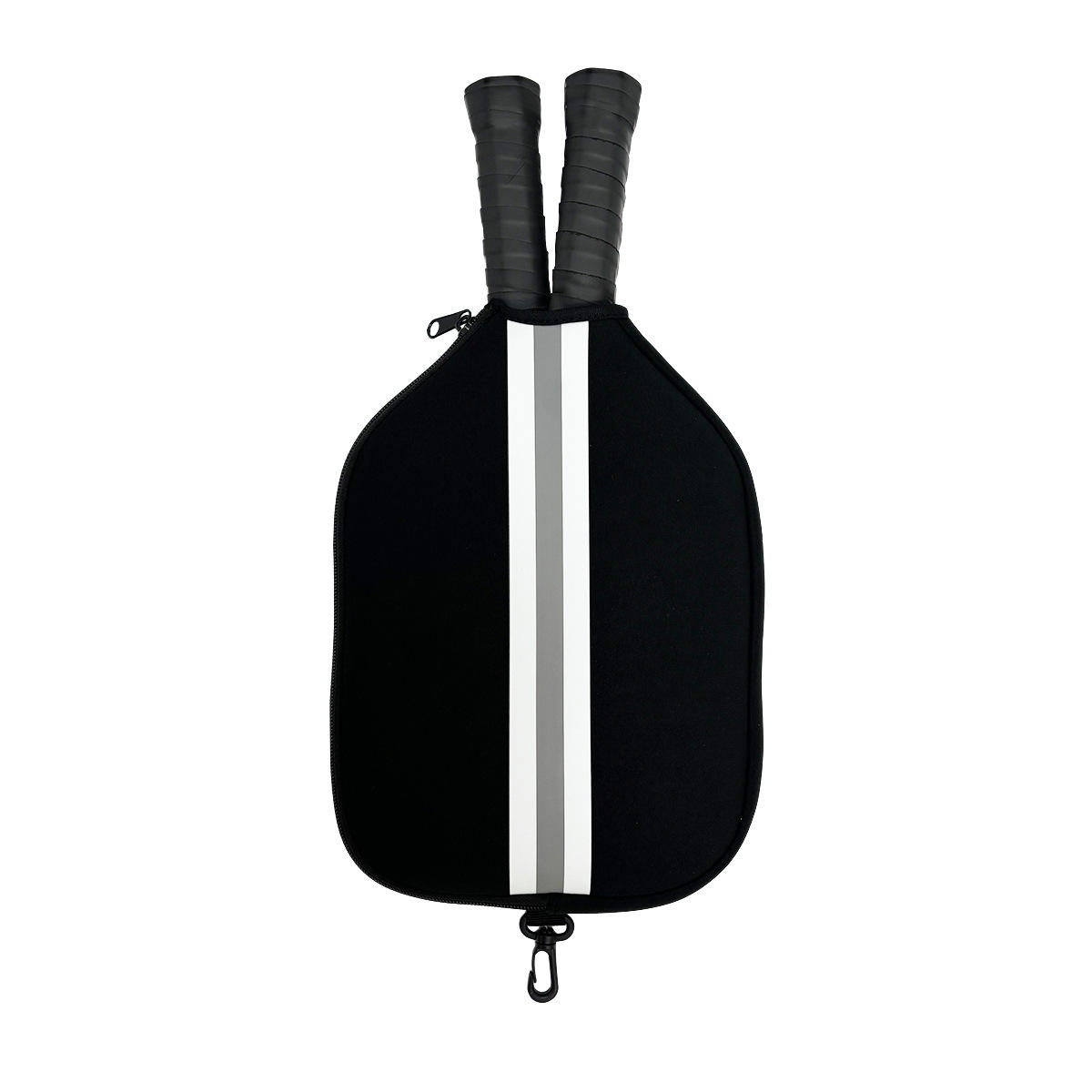 Black with white line Racket cover