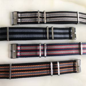 Correa de reloj de nylon Sustituto 150 300 <span class=keywords><strong>m</strong></span> 007 James <span class=keywords><strong>Bonny</strong></span> Dragon Canvas Azul Negro Correa de reloj Hombres y Mujeres 20 mm - Product Image 4