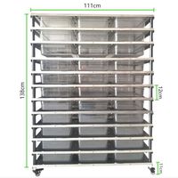 Carcasa de acero inoxidable para reptiles: Termostato controlado y calefactable, estante/jaula de serpiente de montaje rápido