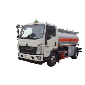 รถบรรทุกน้ำมัน HOWO 4x2 พวงมาลัยซ้าย/ขวา ขนาด 5CBM 6CBM ผลิตตามสั่งจากโรงงาน พร้อมตู้จ่ายน้ำมัน ขายในอุซเบกิสถาน - Product Image 1