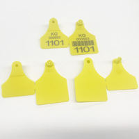 ISO11784/11785 FDX 134,2 Khz Rfid Ear Tags para animales con lector de proximidad para ganado/vaca Rfid Animal Tag