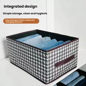 Caja de Almacenamiento Plegable Minimalista de Tela No Tejida, Resistente al Polvo y al Desgaste, <span class=keywords><strong>para</strong></span> Organización de <span class=keywords><strong>Ropa</strong></span> - Product Image 4