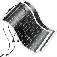 Panneau solaire monocristallin flexible de 20W à 300W, panneau solaire flexible pour voiture, camping-car, yacht, véhicule électrique, énergie photovoltaïque
