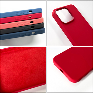 Para <span class=keywords><strong>iPhone</strong></span> <span class=keywords><strong>13</strong></span> Pro funda de teléfono móvil microfibra interior trasera funda de silicona líquida de tacto suave a la moda para <span class=keywords><strong>iPhone</strong></span> 14 15 16 Pro - Product Image 6