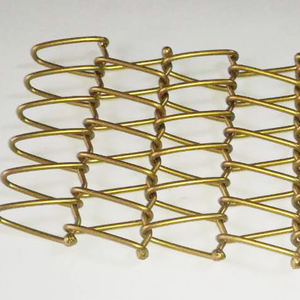 Подгонянная Золотая 304 из нержавеющей стали, спиральная проволочная сетка, занавеска для столовой, декоративная сетка - Product Image 4